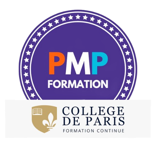 Notre logo Scrum Master, en partenariat avec le Collège de Paris, incarne l'alliance de l'agilité et de l'excellence académique.